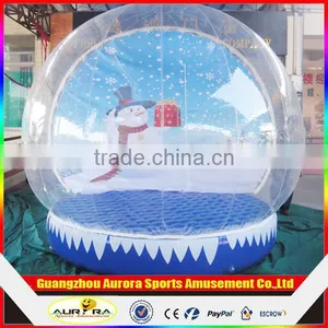 New Finished Life Size Snow Globe Clear Inflatable Dome for Live Show thumbnail-4