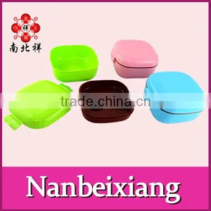 Square Shape Two Layers Plastic Lunch Boxf or Kids thumbnail-1