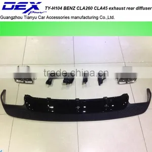 Car Part PP B~ENZ CLA260 CLA45 Exhaust Rear Diffuser thumbnail-1