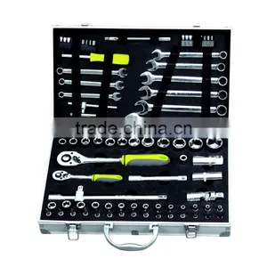 CF598717: 81pcs 1/4" & 1/2" Drive Socket and Ratchet Handle Set thumbnail-1