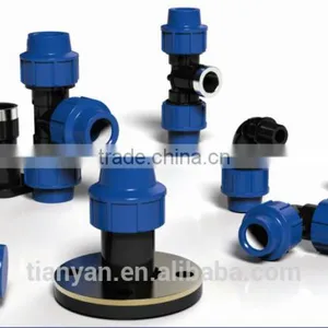 TY High Quality PP Compression Fittings MALE TEE Eco-friendly Cheap Price Full Size Factory Price List Discount thumbnail-3