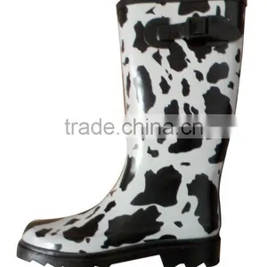 Comfortable Natural Rubber Women Mature Rain Boots thumbnail-1