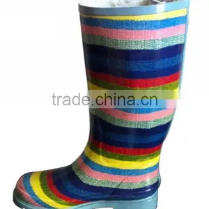 Women's Colorful Non-slip Rain Boots Wellies thumbnail-1