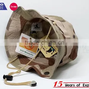 Camo Mens Bucket Hats With String thumbnail-2