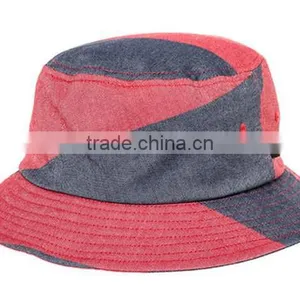 Custom 2015 New Design Colorful Denim Bucket Hat thumbnail-2
