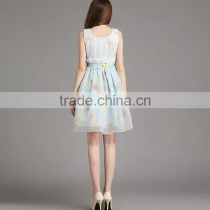 2015 HOYUGO Spring New Organza Soft Fabric Slim Dress thumbnail-3