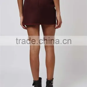 Popular 2016 Angled Wrap Airtex Mini Skirt Wine Elegant Skirts Curly Willow Table Skirts thumbnail-5
