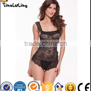 Sexy Lingerie Hot Erotic Lingerie Sexy Dressing Gown Costumes Sleepwear Sexy Babydoll Pajamas for Women Manufactuer thumbnail-1