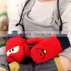 TC13002 New Fashion Baby Winter Gloves Cheap Knit Baby Mitten With String thumbnail-4