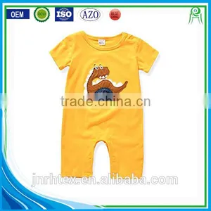 Healthy Soft 100% Cotton Patch Embroidered Baby Clothing Set thumbnail-3