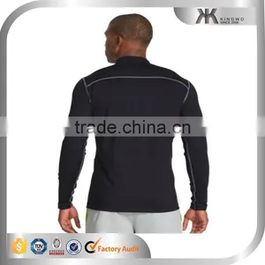 Wholesale Dongguan Polyester Quick Dry Long Sleeve Mens Running Shirt thumbnail-3
