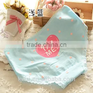 Teen Girls Cotton Colorful Underwear Women Lace Panties High Quality Cotton Underpants E16 thumbnail-2