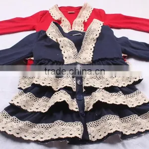 Boutique Baby Girls Top Outfits Fall Long Sleeve Kids 3 Layers Ruffle T-shirt thumbnail-6