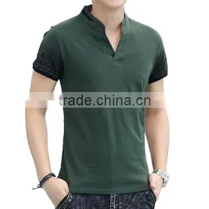 2016 New Design Slim Fit Soft Polyester /cotton Blend Fashion Men Polo Shirt Wholesale thumbnail-5