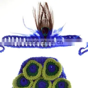 Newborn Baby Infant Crochet Knit Beanie Animal Design Photography Props Hat Set Christmas Baby Caps Set 2pcs/per Set Hot Sale thumbnail-5