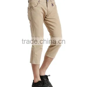Wholesale Cheap New Style Hot Sale OEM Service Men Khaki Capri Jogger Pants thumbnail-3
