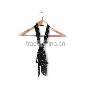 Polyester Multifunction Skinny Scarf Black White Pentagram Star Choker thumbnail-2