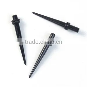 3mm Acrylic Ear Stretcher Expander Tapers Black Ear Taper Expander thumbnail-3