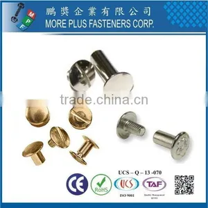 Taiwan Stainless Steel Excellent in Asia Tableware Chicago Screws Male and Female Rivet thumbnail-1