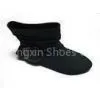 Fashion Cheap Black Flat PU Ankle Boots for Ladies, Women Shoes and Boots thumbnail-1