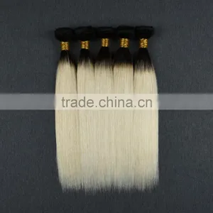 Factory Wholesale Price Two Tone Ombre Colored Hair Weave Bundles thumbnail-1