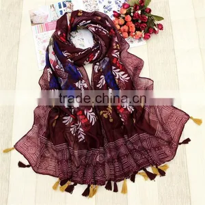 Fashion Custom Lady Scarf Low MOQ 100pcs thumbnail-5