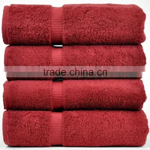 Wholesale 16S Combed 100% Cotton White Plain Hotel Bath Towel for 5 Star Hotel thumbnail-5