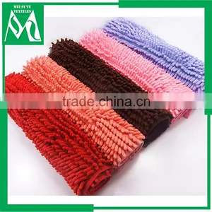 Outdoor Floor Mat Jacquard Chenille Shaggy Fabric thumbnail-1