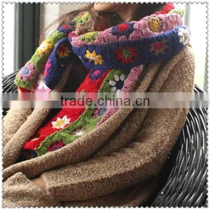 5 Rows of Flowers 195X38CM 4 Row Flower 195X30CM Knitting Scarf thumbnail-1