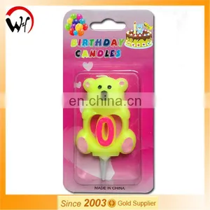 2015 Cute Baby Number '0' Birthday Numberal Candle thumbnail-1