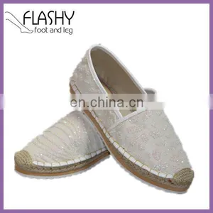 Wholesale Fashion White Lady Casual Shoes High Heel Espadrilles Shoes 2016 thumbnail-1