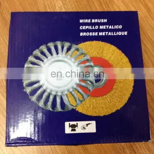 Twisted Knotted Wheel Flat Brush thumbnail-1