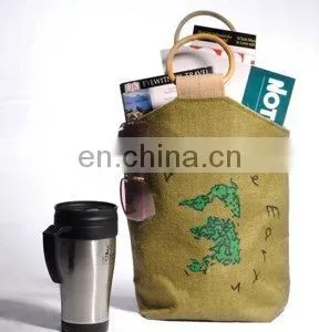 Jute Bag With Cane Handle thumbnail-1