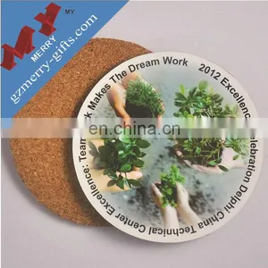 Custom Shapes Promotional Gifts Cork Coaster for Sale thumbnail-2