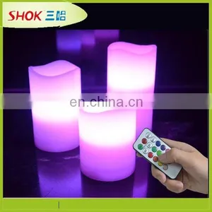Beautiful in Colors New Design Purple Flashing Led Candle thumbnail-2