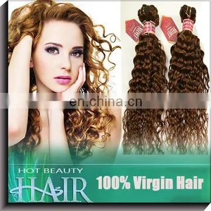 Hot Heads Weaves Light Brown Indian Remy Deep Curly Hair Weave thumbnail-1