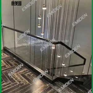 Shenzhen Yimeiden Stairs Supply High-end Office Place / Hotel Glass Staircase Handrails thumbnail-2