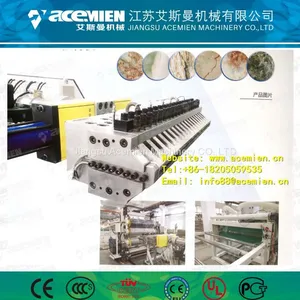 PVC Imitation/Artificial Marble Decoration Sheet/Board/Plate Making Machine With UV Coating thumbnail-5