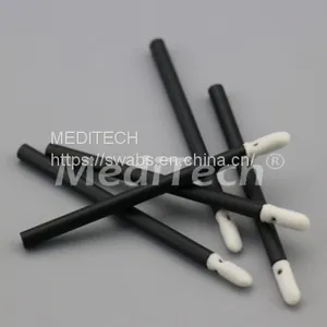 FLEXIBLE MINI-TIP FOAM SWABS WITH BLACK PLASTIC HANDLE thumbnail-3