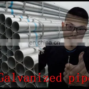 China Zinc Coated /galvanized Round Steel Pipe With Good Price Manufacture thumbnail-6