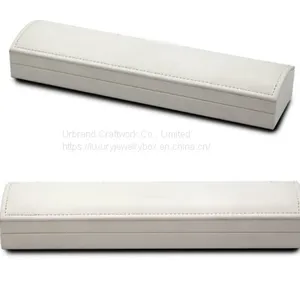 Plastic Jewelry Box for Fashion Brand Jewelry, Plastic Box Covered With White PU Outside ​and Velvet Paper Inside thumbnail-2
