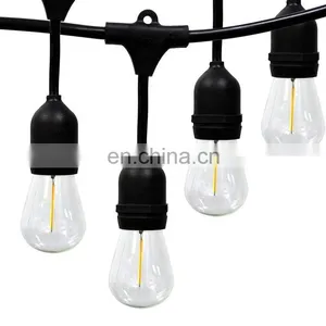 High Quality S14 LED String Bulbs for Holiday Garden Christmas Use Outdoor Edison Bulb String Light Filament String Light 48ft thumbnail-1