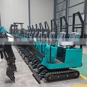 Cheap China_mini_excavator 0.8 Ton Mini Excavator Digger With Adjustable Bulldozer for Sale thumbnail-5