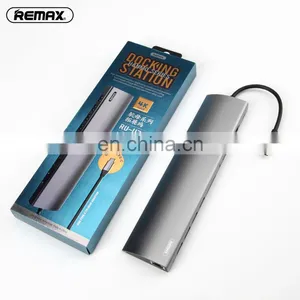 Remax Ru-u70 Hanmo Series Eleven In One Usb Type-c Adapter With Gigabit Network Docking Station For Laptop thumbnail-7