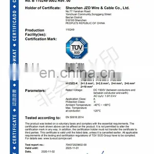 High Quality Multicore Battery 10 AWG 6mm2 Solar Cable Red or Black PV Cable Wire XLPE Jacket thumbnail-7