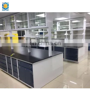Manufacture Laboratory Work Bench Chemistry Physics Laboratory Table With Shelves thumbnail-4