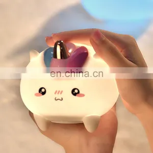 Mini Rechargeable Touch Pat Sensor Silicone Lamp Led Baby Night Light for Kids thumbnail-5