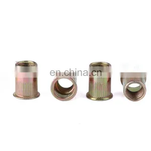 M3 M4 M5 M6 M8 M10 M12 M16 Stainless Steel Flat Head Riveting Nut Threaded Insert Blind End Rivet Nut thumbnail-4