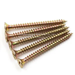 Chipboard Screw Double CSK Head Hex Knurling Cutting Galvanized Screw thumbnail-5