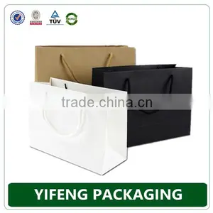 Wholesale Black White Brown Custom Craft Paper Gift Bag thumbnail-1